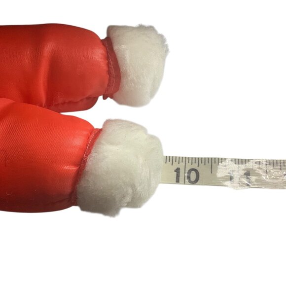 Vtg Holiday Cloud 9 Dan Brechner Plush Dog Plush Stuffed Animal Plaid Overalls - Picture 6 of 6